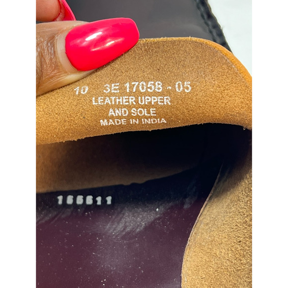 Florsheim Mens Penny Loafer Dress Shoes Brown Leather Moc Toe Slip On 10 EEE - Picture 7 of 8